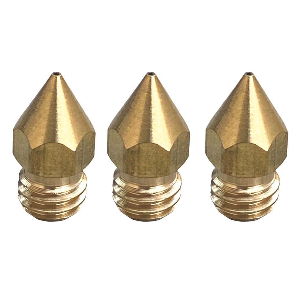 Kit 3 Bicos Nozzle P/ Hotend Impressora 3d 0.8mm Mk8 1.75mm