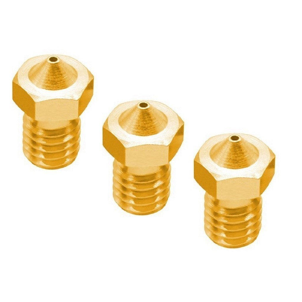 KIT Com 3 Bico Nozzle Para Filamentos de 1.75mm Furo a Escolher  Impressora 3D E3dv6 V5 Extrusor Hotend 0.5