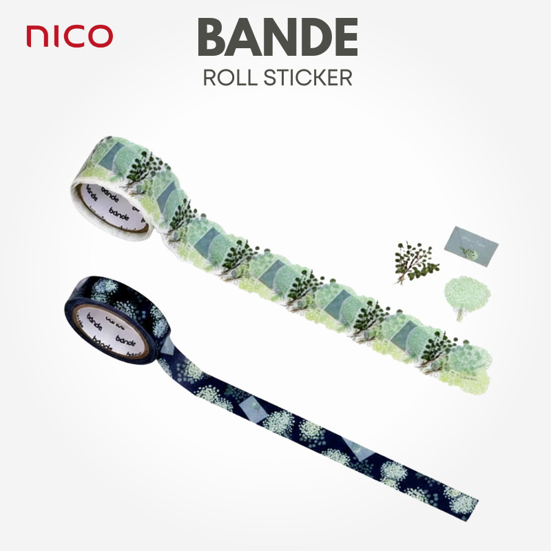 NISHIKAWA Communications BANDE Writable Washi Roll Sticker - Gratitude BDA650