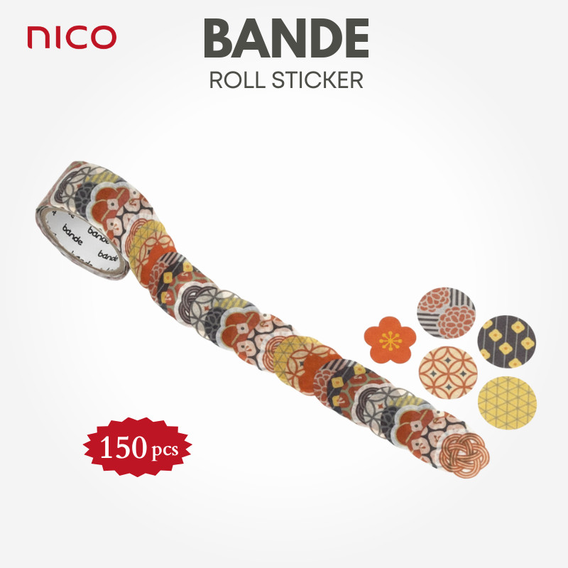 NISHIKAWA Communications BANDE Writable Washi Roll Sticker - Hannari BDA662