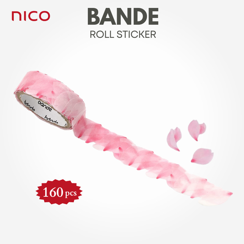 NISHIKAWA Communications BANDE Writable Washi Roll Sticker - Cherry Blossom Petal BDA674