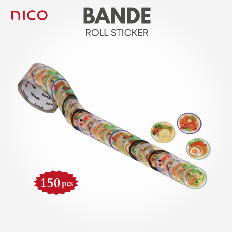 NISHIKAWA Communications BANDE Writable Washi Roll Sticker - Pancake BDA616