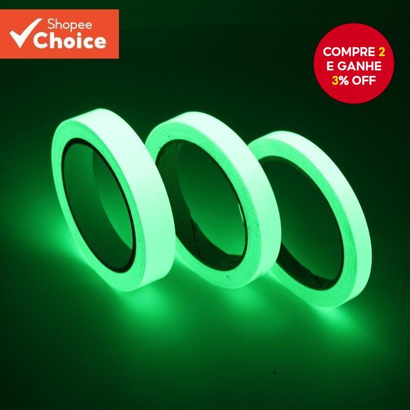Brilho Na Vara De Pesca Escura Adesivo Luminoso De 1m/Roll PET Super Fita Fluorescente DIY
