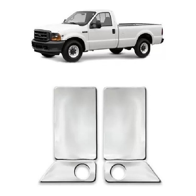 Par Capa Maçanetas Cromado Ford F-350