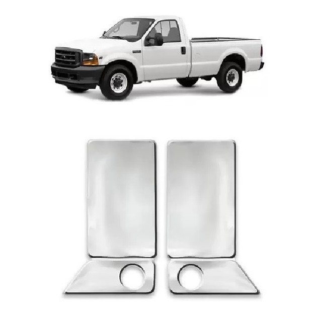 Par Capa Maçanetas Cromado Ford F-350