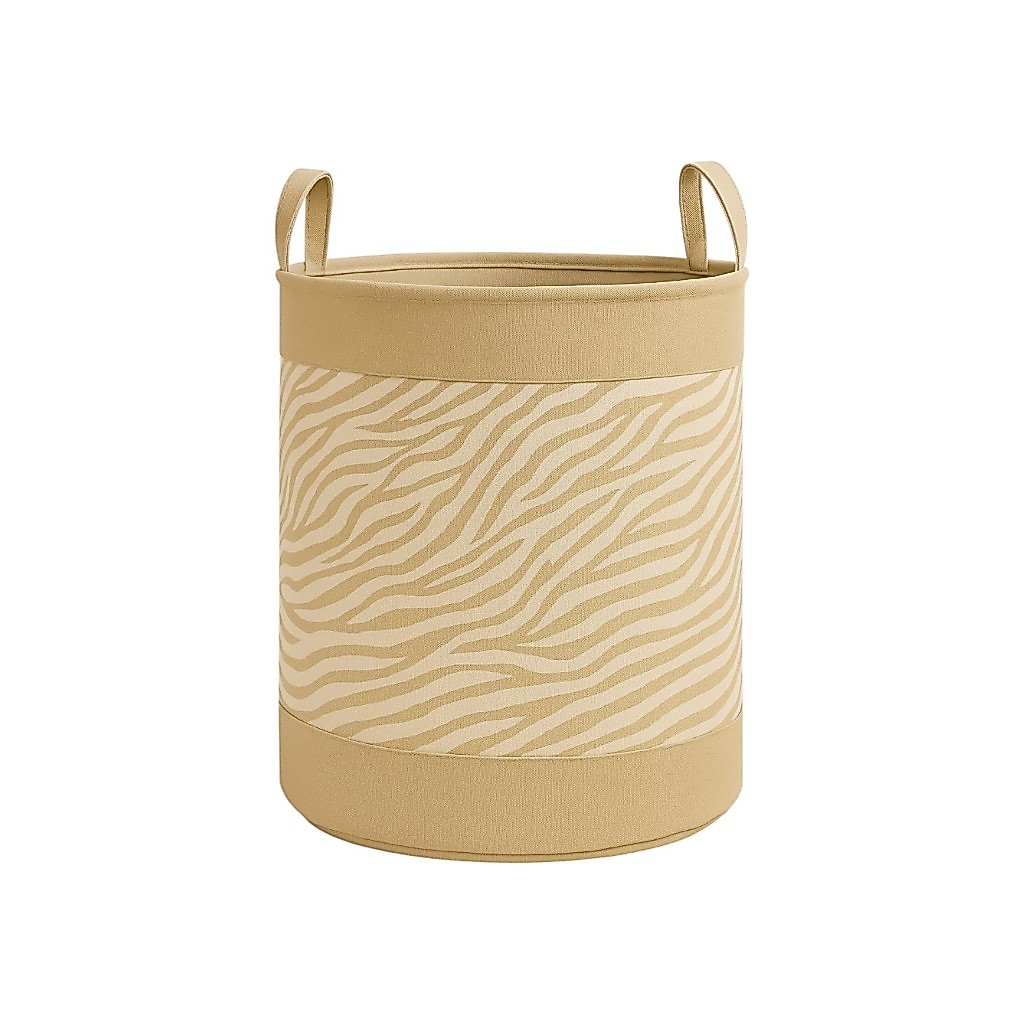 Cesto Organizador Roupa Suja Dobrável Multiuso 50L - Zebra