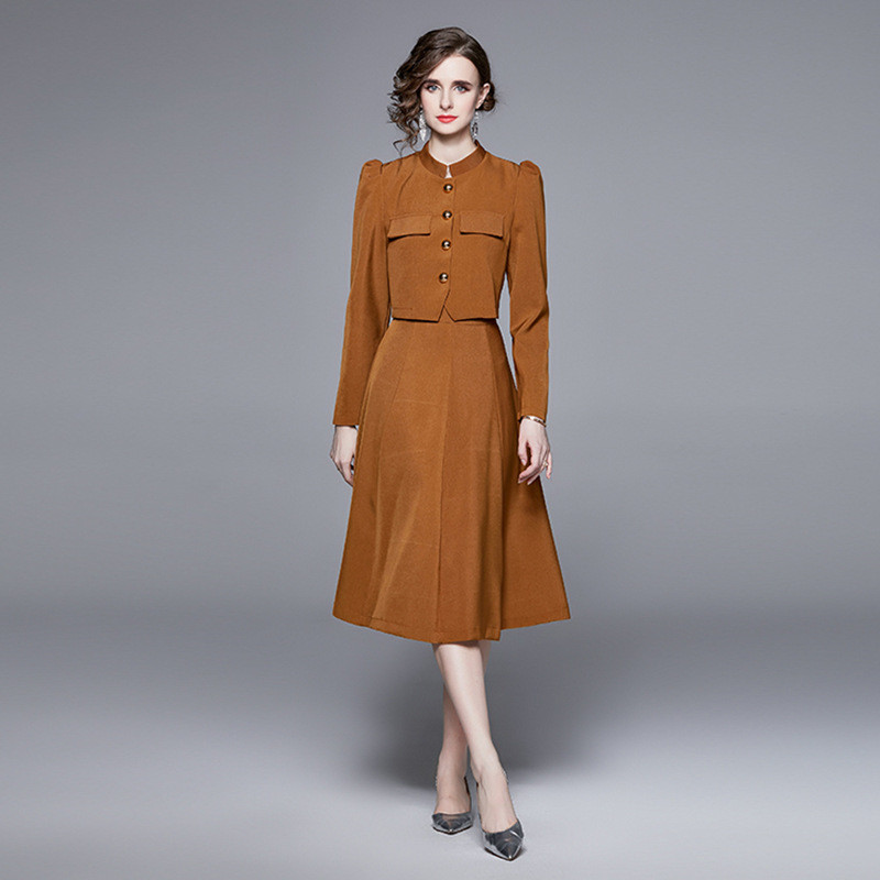 Women's designer suit skirt for autumn2023New stylish professional two-piece skirt set