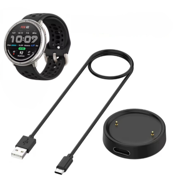 Base Carregador e cabo Smartwatch Relógio Para Amazfit Bip 6 /Active 2