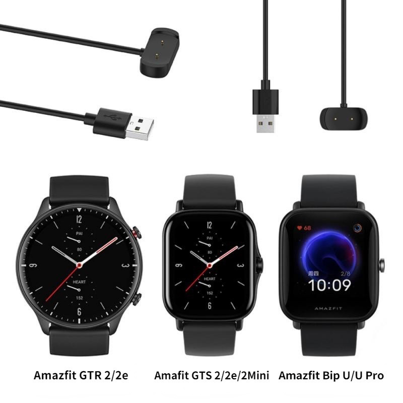CZY Cabo Carregador USB Para Amazfit GTR 2 2e/GTS2/GTS 2mini/Bip U pro/GTS4MINI/GTS4/GTR4/BIP3 T-Rex Smart Watch