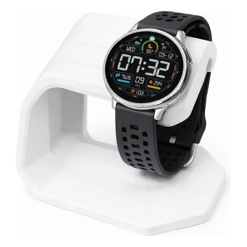 Suporte Carregador Smartwatch Mesa Base Apoio Amazfit Active 2 Bip 6 KingShield AZ01 Branco