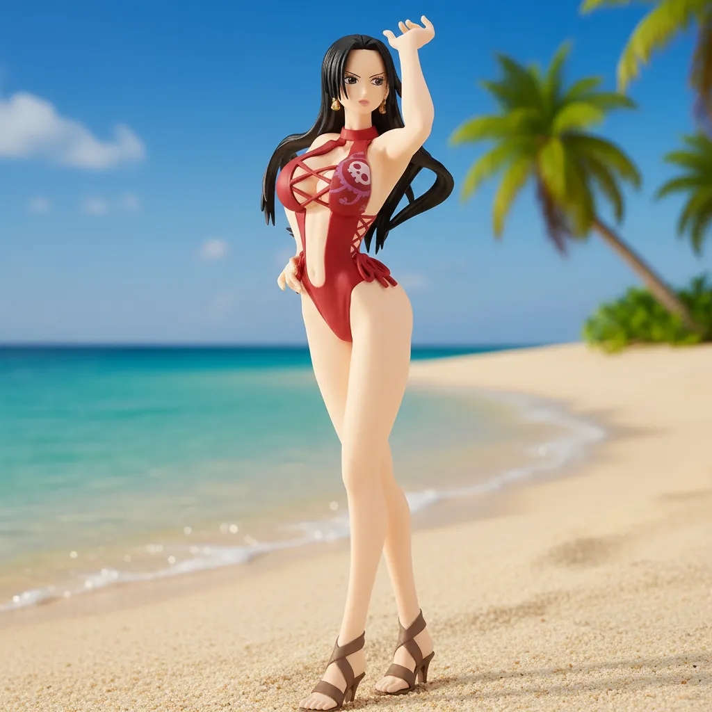 Boa Hancock One Piece Grandline Girls Vacation Bandai 18cm Figure Original