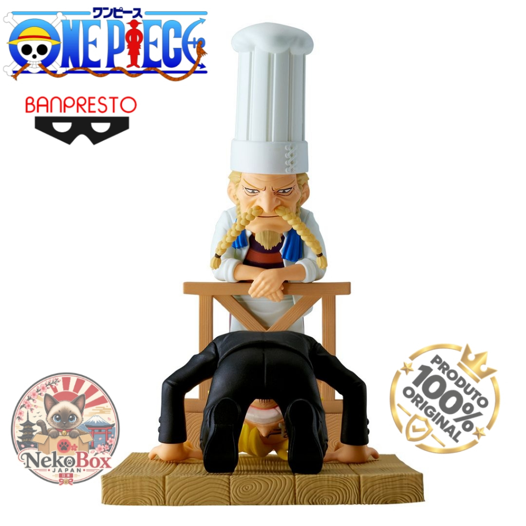 Figure Sanji & Zeff One Piece WCF Bandai Original Direto do Japão