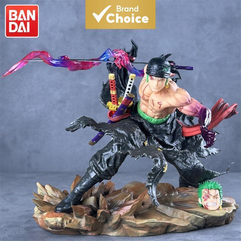 BANDAI Roronoa Zoro Figura One Piece Anime Action Figure Colecionável Estátua Modelo Brinquedo Decoração Presente Para F