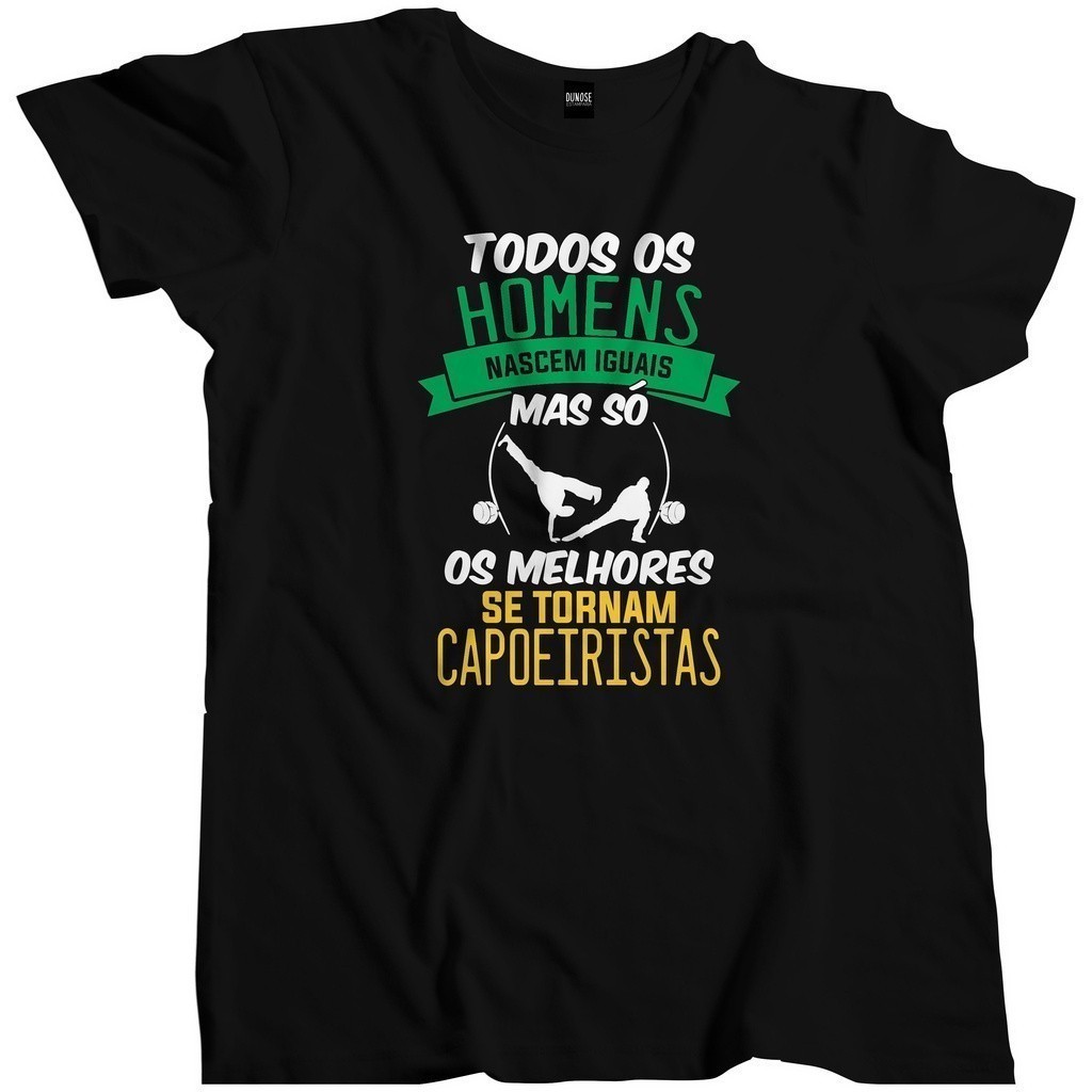 Linda Camiseta Unissex T-shirt Camisa Masculina Melhores Homens Se Tornam Capoeirista Capoeira Envio Imediato 100% Algod