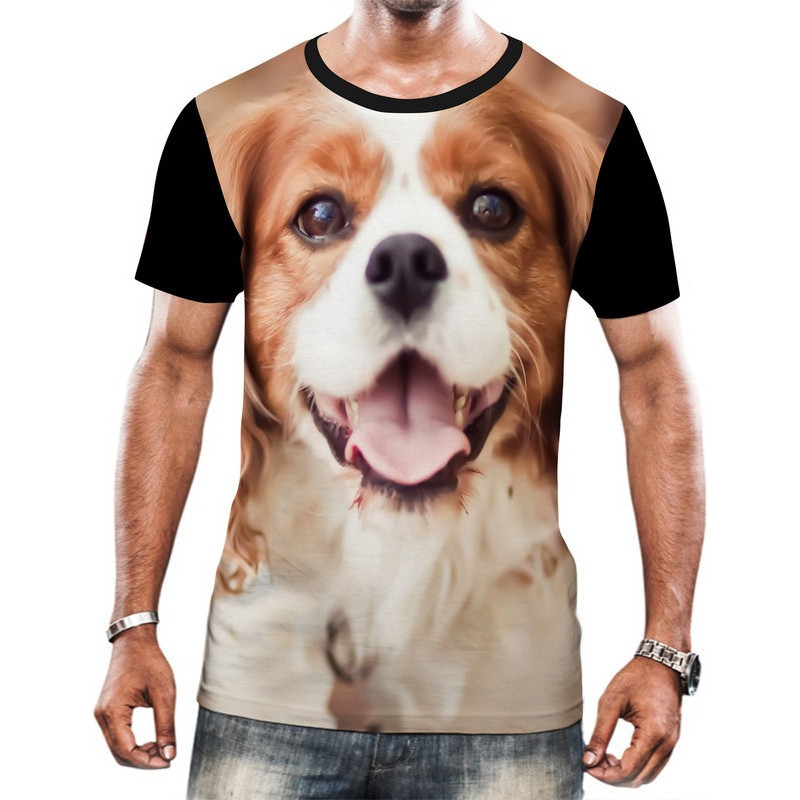 Camiseta Camisa Cachorros De Raça Cavalier King Cãos Hd 5