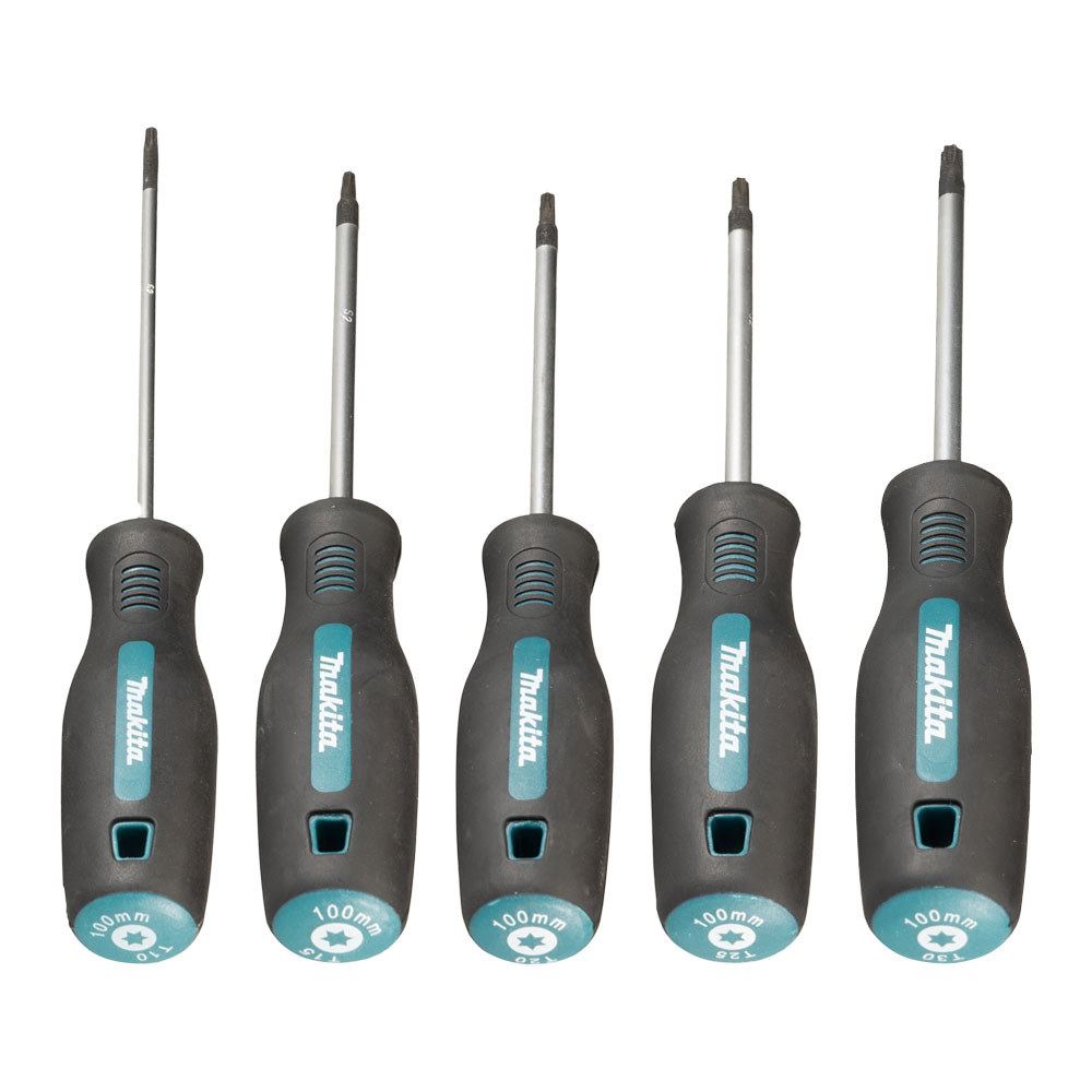 Kit Chaves Torx Magnéticas MAKITA  T10 / T15 / T20 / T25 / T30 (100 mm)  5 Peças