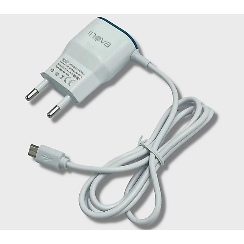 Carregador/Caixinha/Com Saída Disponível para Colocar Cabo que Quiser Inova 2.1A - V8 - CAR-8293 - Com Cabo Embutido
