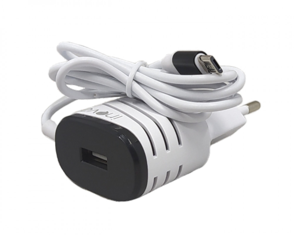 Carregador Completo com Fio 2.1A Tipo V8 e 01 porta USB INOVA CAR-G5014-G28