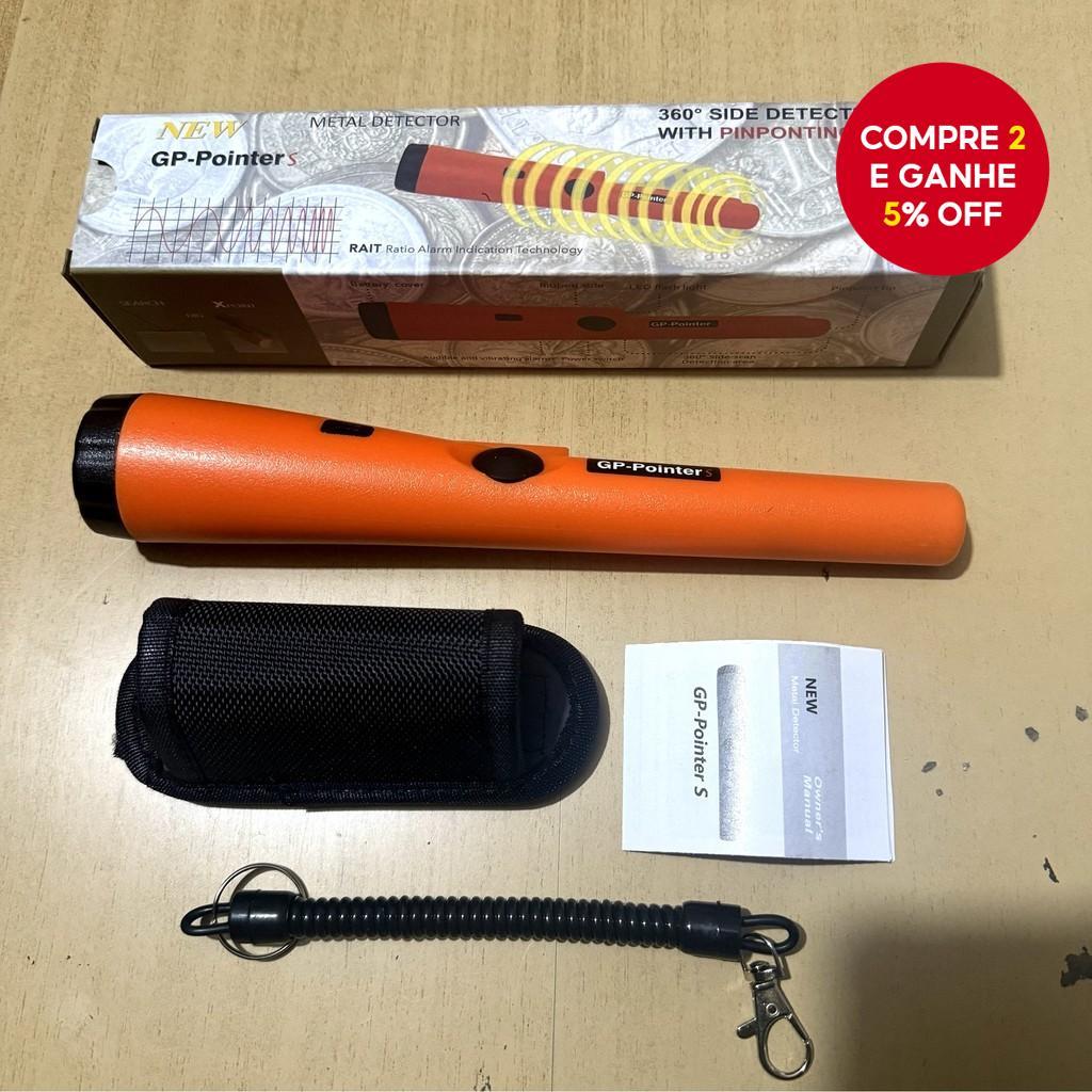 Novo Detector de Metais Portátil à Prova d'Água com Pinpoint Automático para Ouro e Prata
