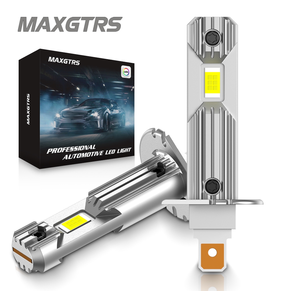 MAXGTRS 2pcs H1 Super Led Bulbs 60w Auto lights car led bulbs Car Light Source DC 10V-18V 6500K/4300K White Fog Lamp