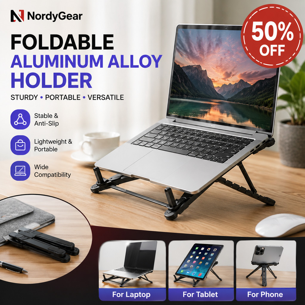 Suporte Magnético Para Telefone De Liga De Alumínio Laptop Tripé Dobrável Mesa iPhone iPad Tablet Macbook Estável Multi-