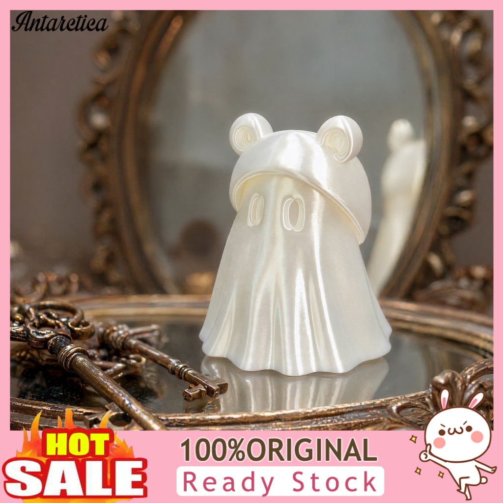 Mini Ghost Sculpture 3d Printing Ornament Printed Halloween Statue – Cute Frog Figurine Spooky Cartoon Decorative for