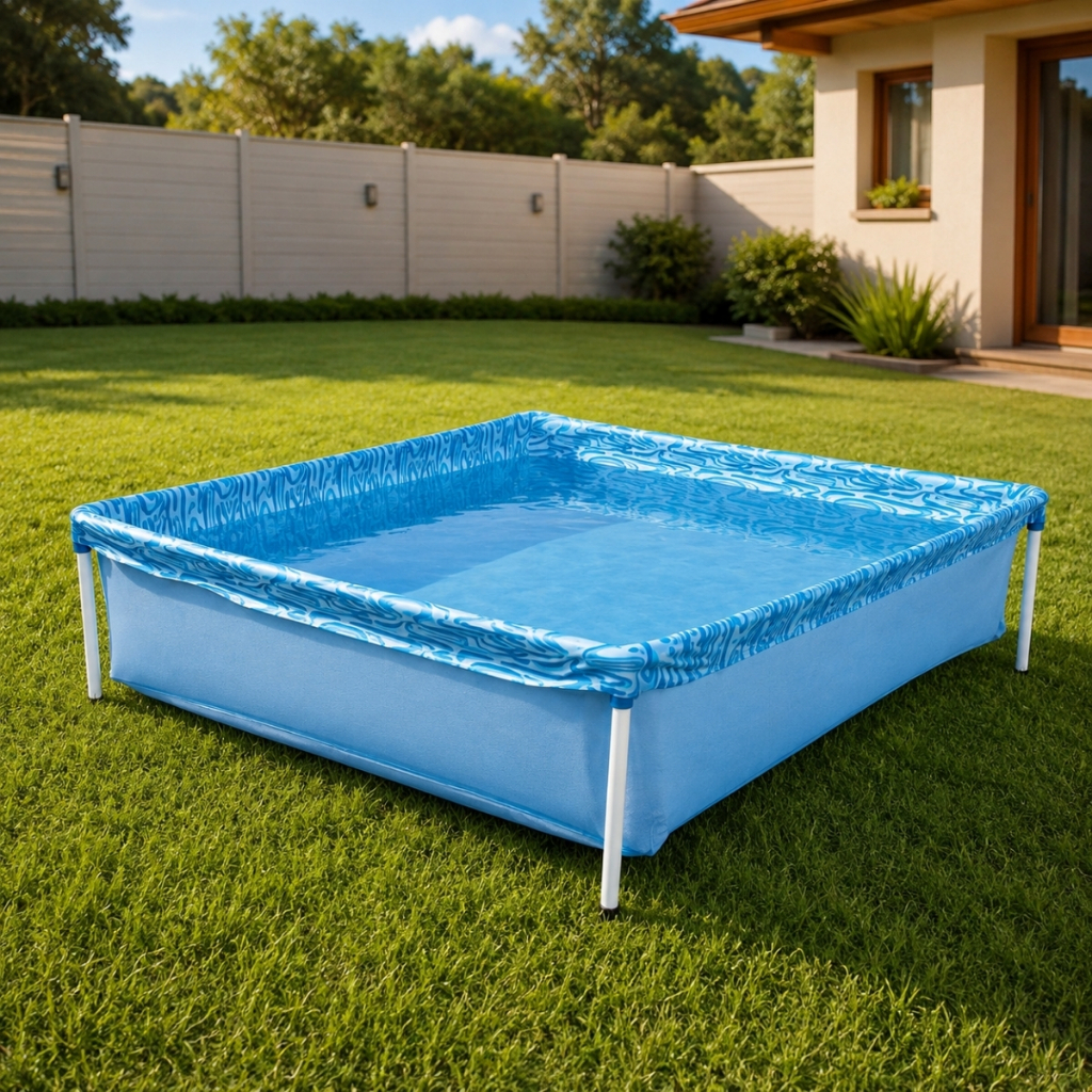 Piscina 400 Litros Mor Infantil Estrutural Pequena Criança Bebe Diversao Verao Calor Portatil Azul
