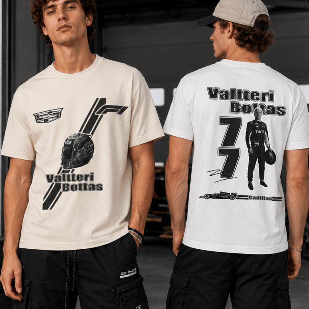 Camiseta Valtteri Bottas Formula 1 Número 77 Piloto Racing Motorsport Corrida Automobilismo 100% Algodão