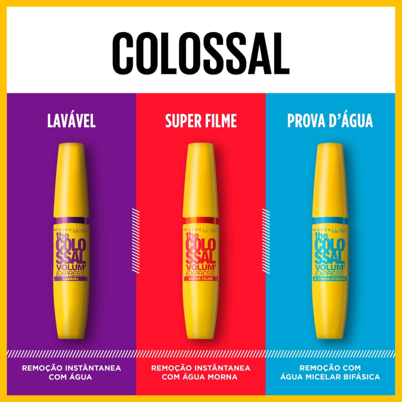 Original Máscara de Cílios Maybelline The Colossal Volum Express 9,2ml Preto