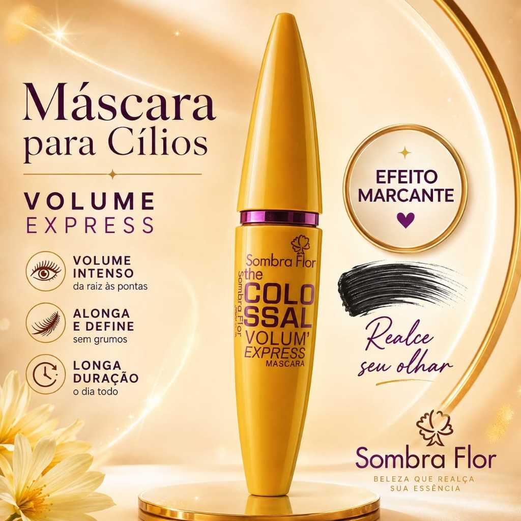 Máscara de Cílios Colossal Volum Express – Sombra Flor | Volume e Definição
