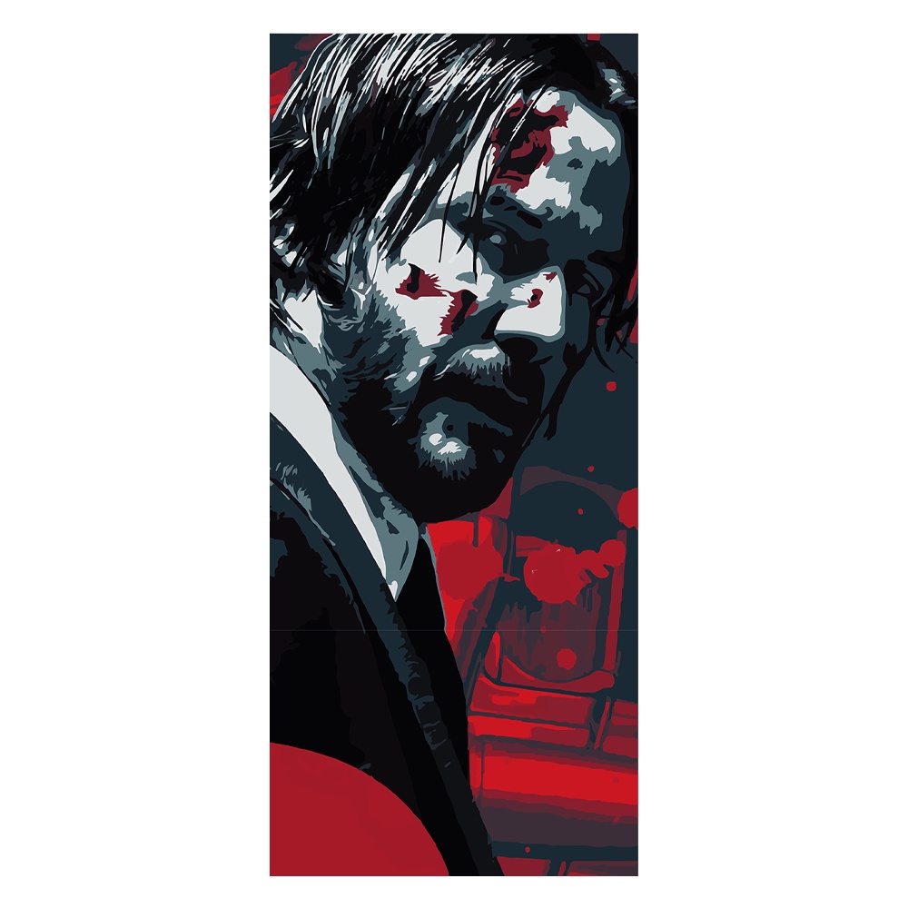 Adesivo Decorativo de Porta John Wick 3