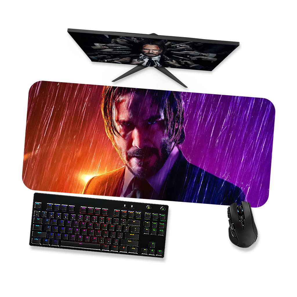 Mouse Pad Gamer Grande  John Wick 1  90x40 80x40 60x40 70x30 45x40