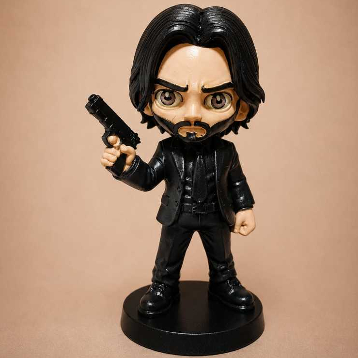 Miniatura Chibi - John Wick - Saga John Wick