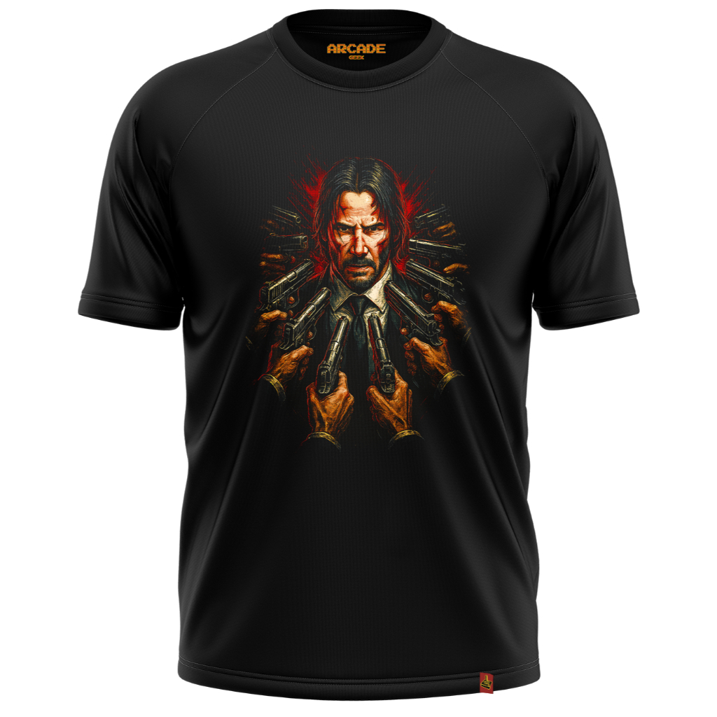 Camiseta Filmes Series John Agente Wick Cachorro Cão Baba Yaga