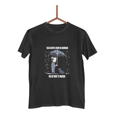 Camisa Camiseta John Wick Trate Bem Os Animais Keanu G0409