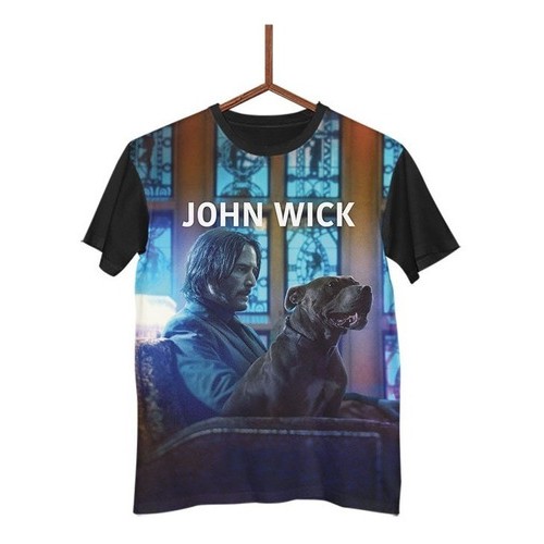 Camisa Camiseta John Wick Dog Pitbull Parabellum G0439