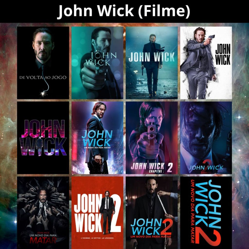 Placa Decorativa MDF (14x20cm ou 20x28cm) John Wick (Filme) - Quadro Parede & Decoração