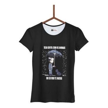 Feminina Camisa John Wick Trate Bem Os Animais Keanu G0409