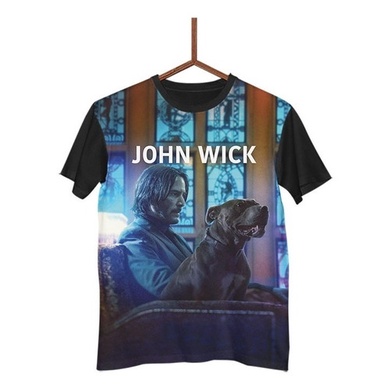 Camisa Camiseta John Wick Dog Pitbull Parabellum G0439