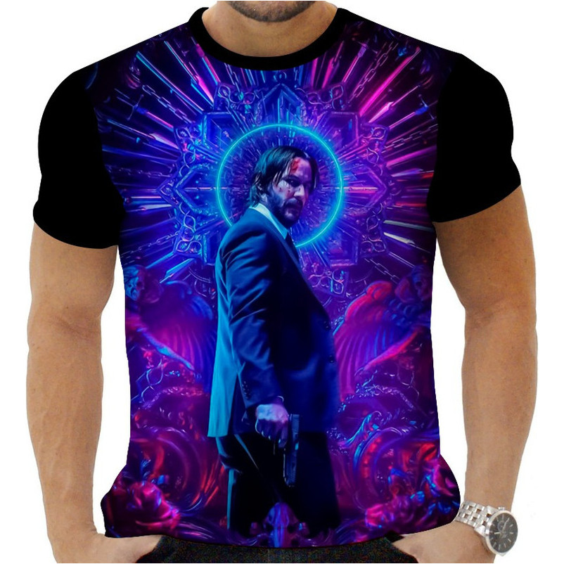 Camiseta Camisa Personalizada Filmes John Wick 3