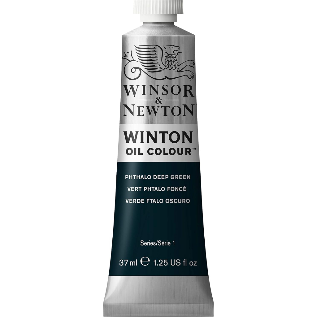 Tinta Oleo Winton Winsor & Newton PHTHALO DEEP GREEN 1414048 Bisnaga de 37ml