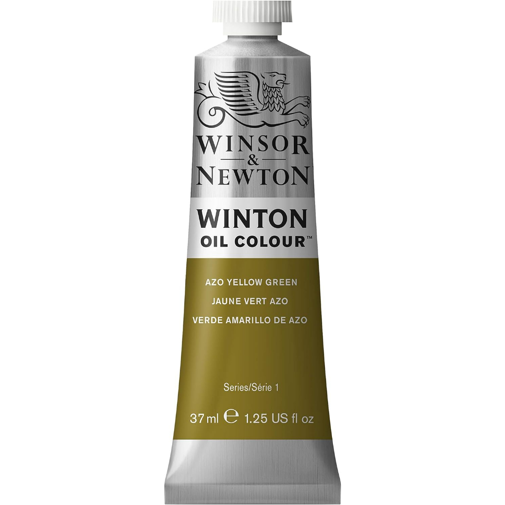 Tinta Oleo Winton Winsor & Newton  AZO YELLOW GREEN 1414280 Bisnaga de 37ml