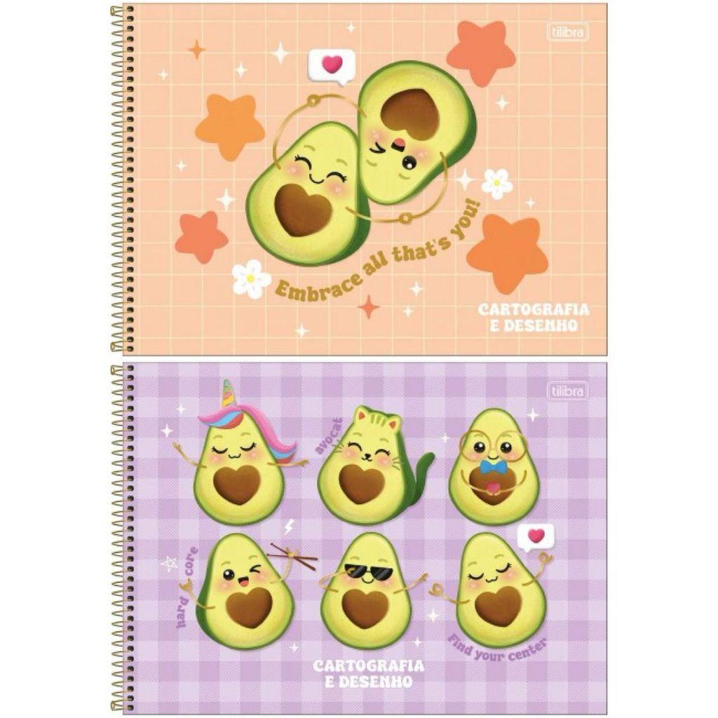 Caderno de Cartografia e Desenho capa dura 275mm x 200mm 80fls Abacute Tilibra