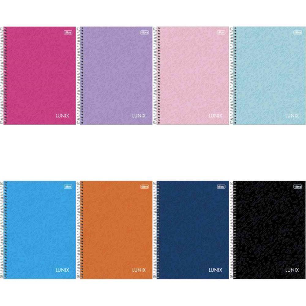 Caderno 01X1 Capa Dura Lunix 80FLS.