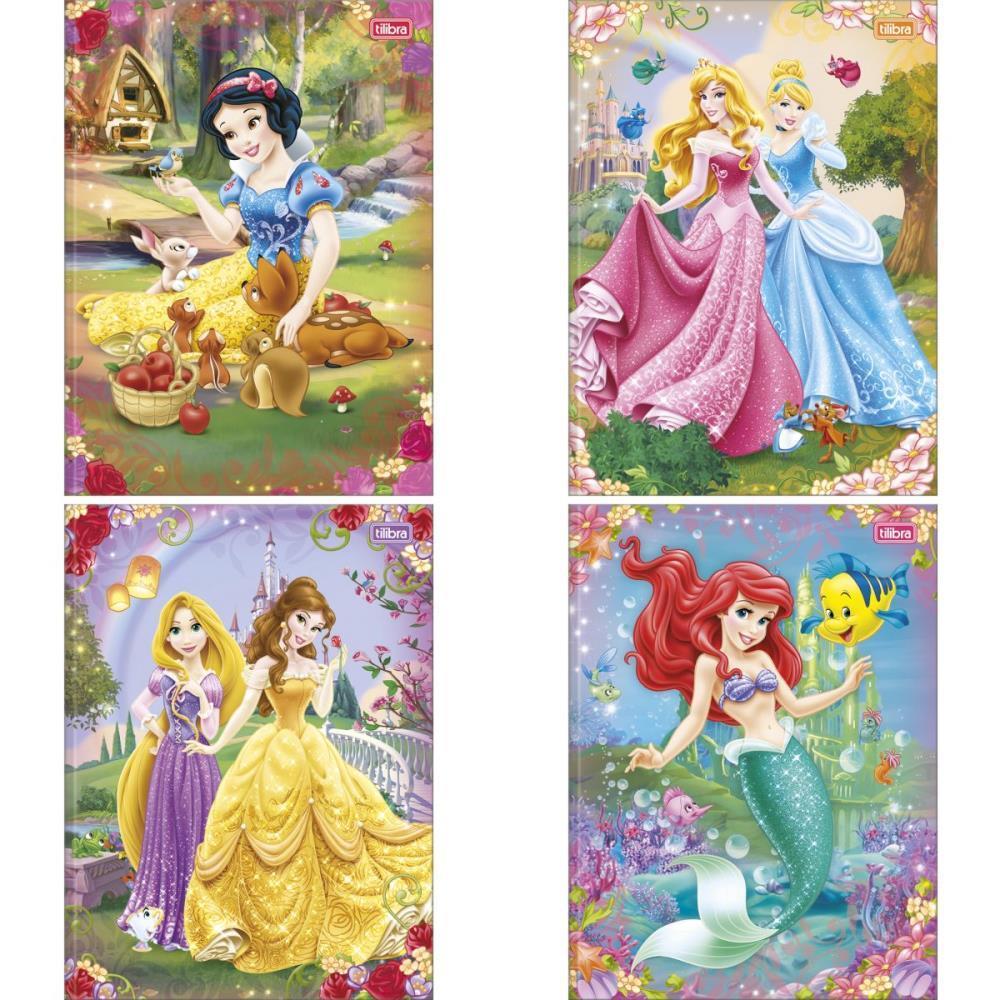 Caderno Brochurao Capa Dura Princesas 80FLS.