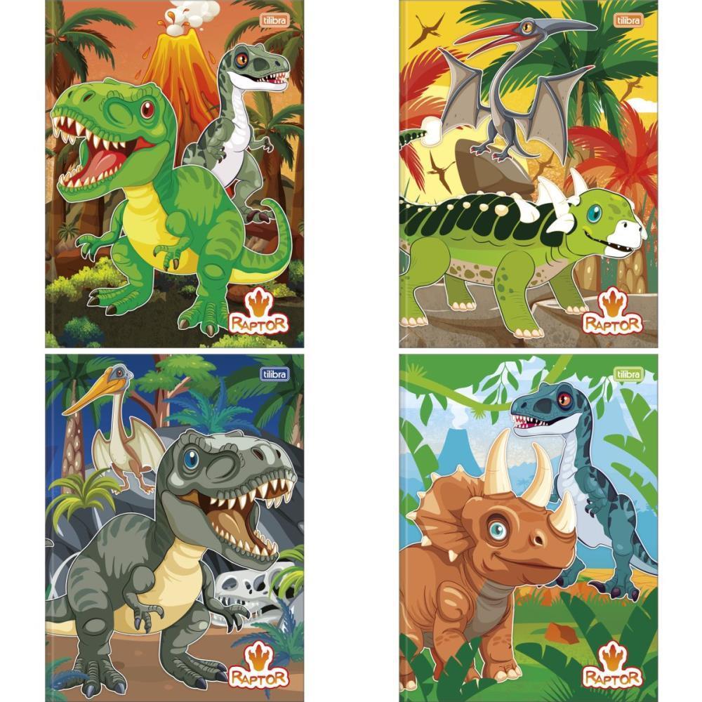 Caderno Brochurao Capa Dura Raptor 80FLS.
