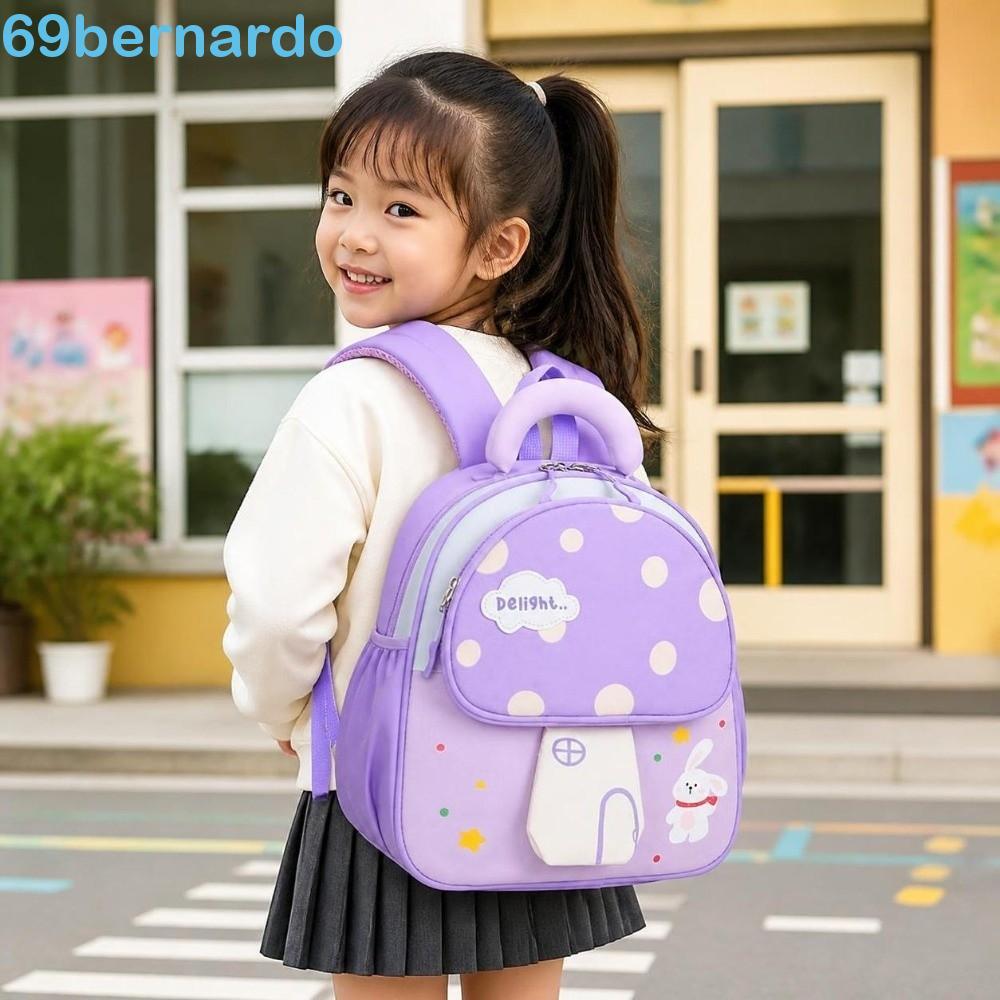BERNARDO Mochila Escolar Infantil , Em Formato De Cogumelo 3D Com Design Fofo De Desenho Animado , Bolsa Para Livros De
