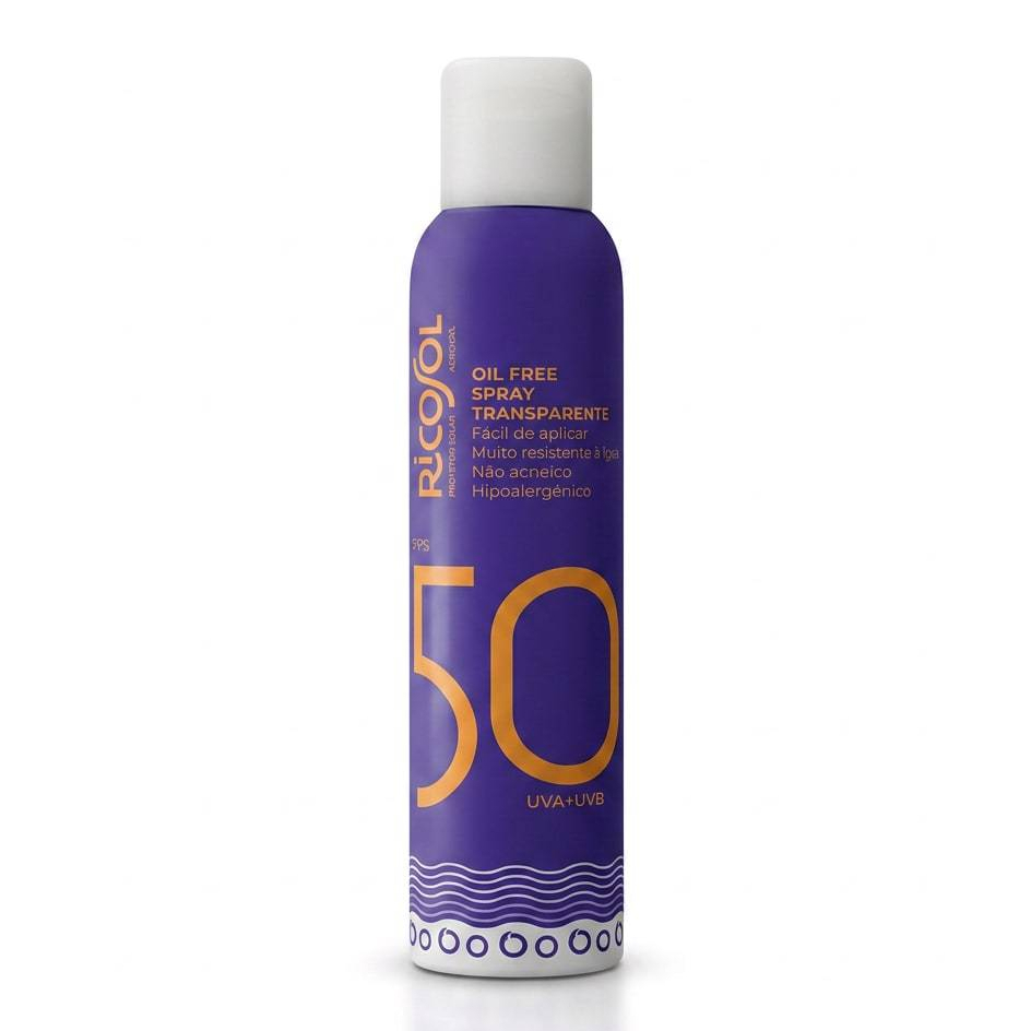 Protetor Solar Ricosol FPS50 Spray Toque Seco 150ML e Nécessaire para Viagem Bolsa