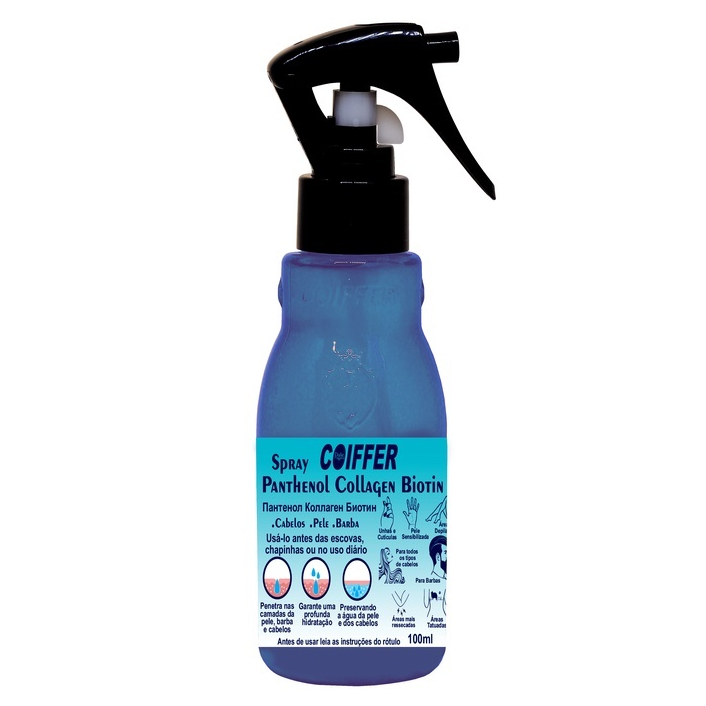 Spray Protetor Térmico Coiffer Panthenol Biotin 100ml Proteção Solar