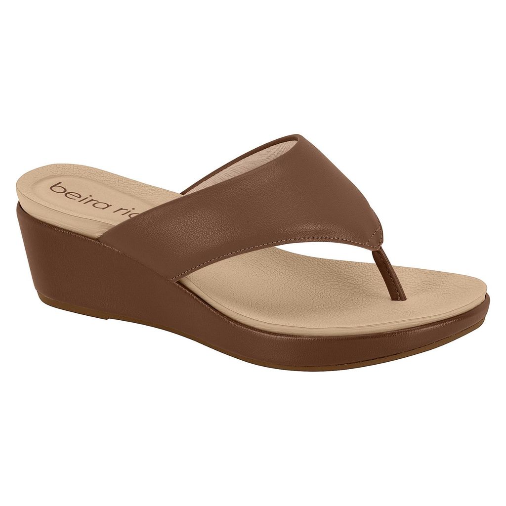 Chinelo Anabela Tamanco Beira Rio Conforto  Dedo Levinho
